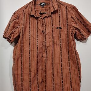 Billabong Men's Brown Patterned Shirt